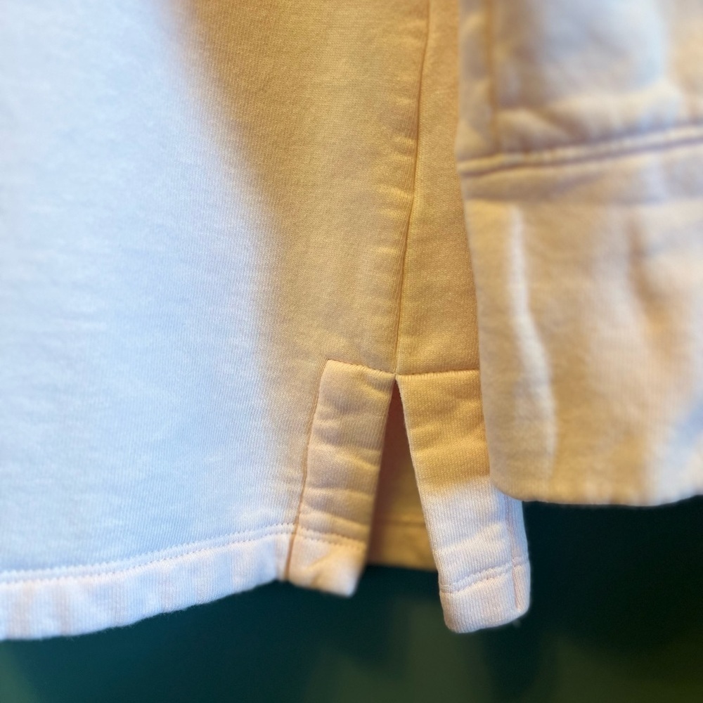 Talbots size P (0-2) pale pink cowl neck top/ sweatshirt pale pink - Picture 7 of 11